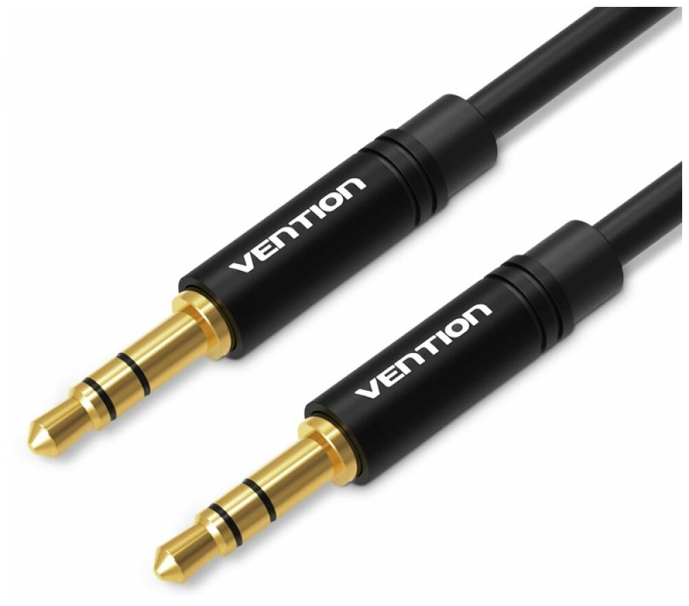 Кабель акустический Vention BAKBG Jack 3,5 mm M/Jack 3,5 mm M - 1.5м Черный