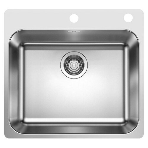 Врезная кухонная мойка 50х54см, Blanco Supra 500-IF/A, полированная сталь кухонная мойка blanco lantos 45s if compact полированная сталь 519059