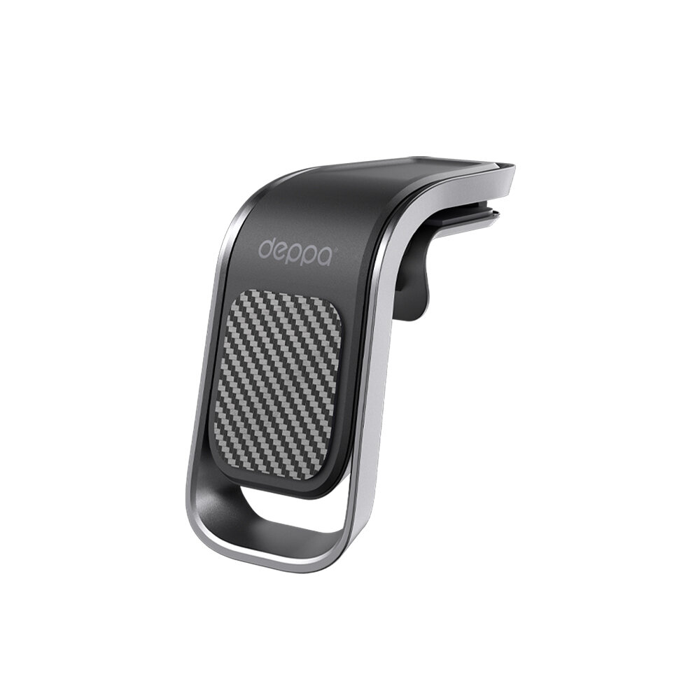 Автомобильный держатель Mage Bend Carbon для смартфонов, магнитный, черный, Deppa, крафт, Deppa 55199-OZ
