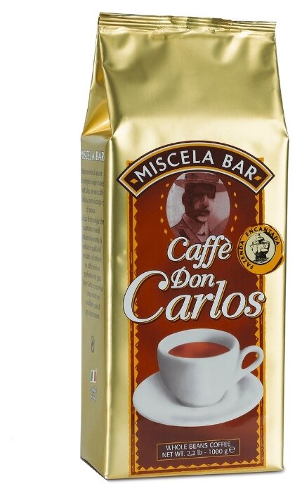 Кофе в зернах Carraro Don Carlos