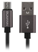 Кабель Qumann USB 2.0 - micro USB (23200) 1 м черный