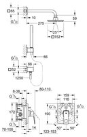 Верхний душ Grohe Eurocube System 150 23409000