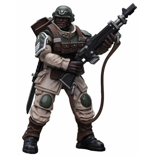 Фигурка Warhammer 40 000: Astra Militarum – Cadian Command Squad Veteran with Regimental Standard 1:18 (10,7 см) warhammer 40 000 gladius specialist pack