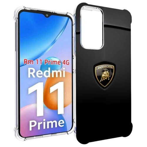 Чехол MyPads lamborghini ламба 3 для Xiaomi Redmi 11 Prime 4G задняя-панель-накладка-бампер