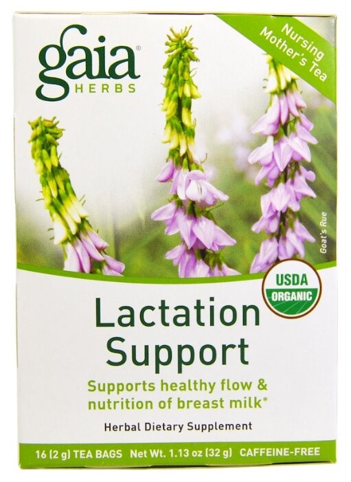 Чай для кормящих женщин Gaia Herbs Поддержка лактации 16 шт. (32 г)