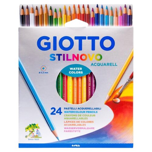 GIOTTO Акварельные карандаши Stilnovo 24 цвета (255800), 24 шт.