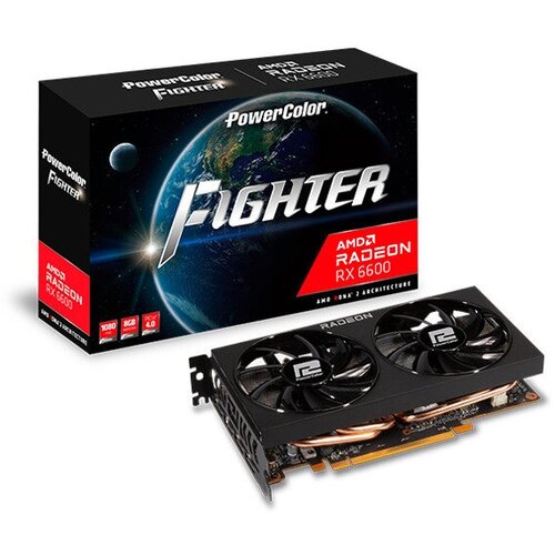 Видеокарта PowerColor Radeon RX 6600 8 ГБ AXRX 6600 8GBD6-3DH GDDR6 2990000₽