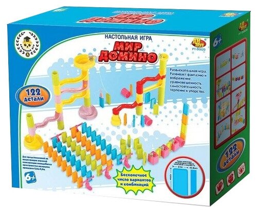 Игра настольная Abtoys Мир Домино 122 детали 29x23x8 см - фото №1