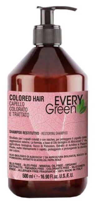 Dikson шампунь для волос EveryGreen Colored-Hair Protettivo, 500 мл