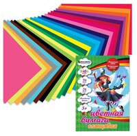 Цветная бумага Чародейка Kids Series BRAUBERG, A4, 24 л., 24 цв.