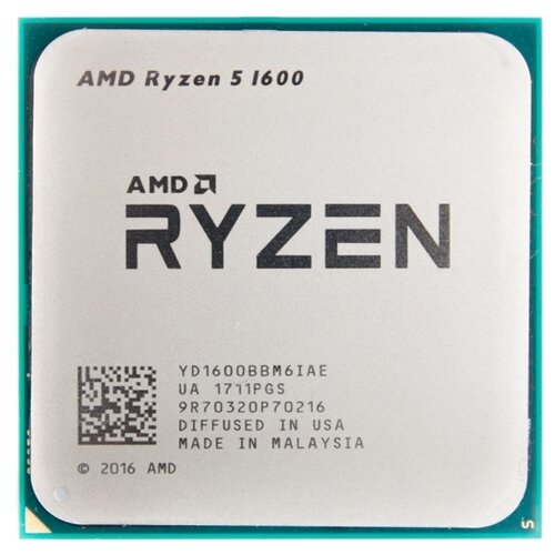 Процессор AMD Ryzen 5 1600 AM4, 6 x 3600 МГц, OEM процессор amd ryzen 5 pro 2400g am4 4 x 3600 мгц oem