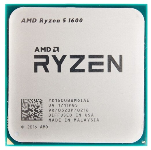 Процессор AMD Ryzen 5 1600 AM4 6 x 3200 МГц