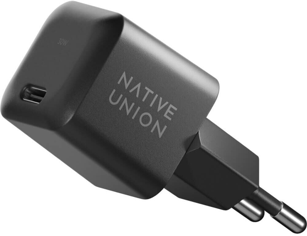 Зарядное устройство Native Union Fast GaN Charger USB-C, PD, 30Вт, черный