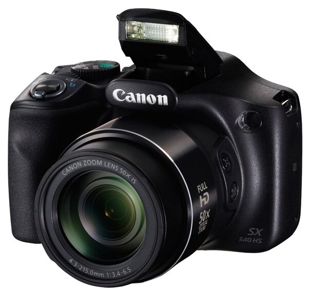 Фотоаппарат Canon PowerShot SX540 HS черный фото 4