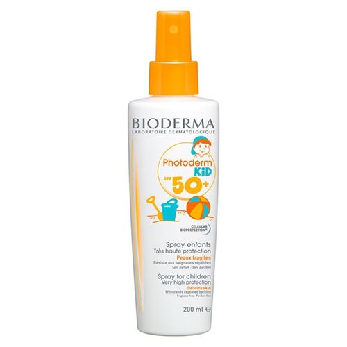 Купить Солнцезащитный спрей для детей Bioderma Photoderm Kid Spray SPF50+ 200мл