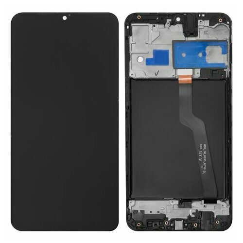 Дисплей для Samsung Galaxy A10 (A105F) модуль c рамкой Черный - OR Ref. (SP)