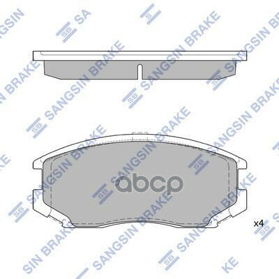 Колодки тормозные передние Sangsin brake арт. SP1142A