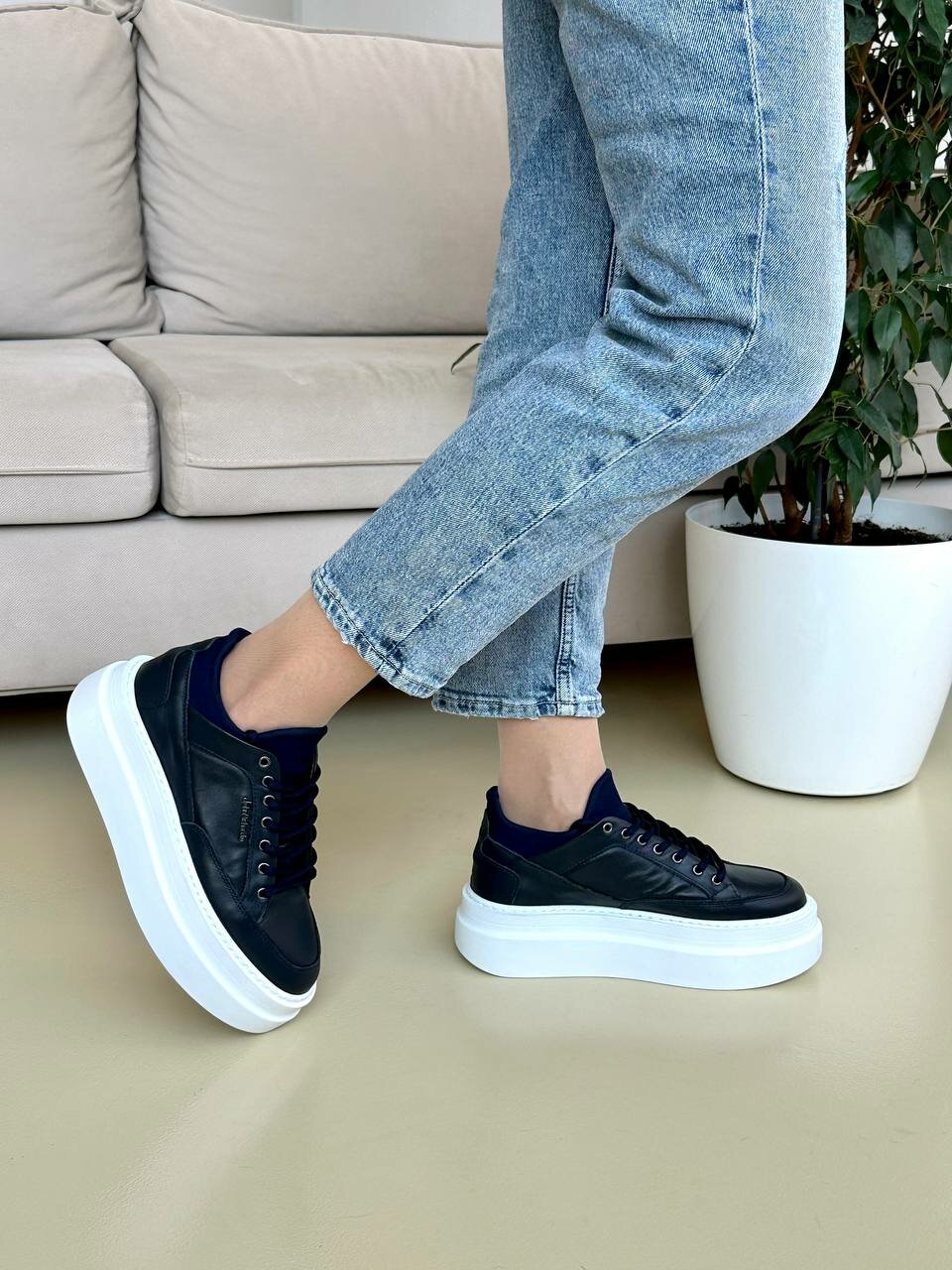 Кеды John Richardo, полнота 6, размер 36, темно-синий — фото 1