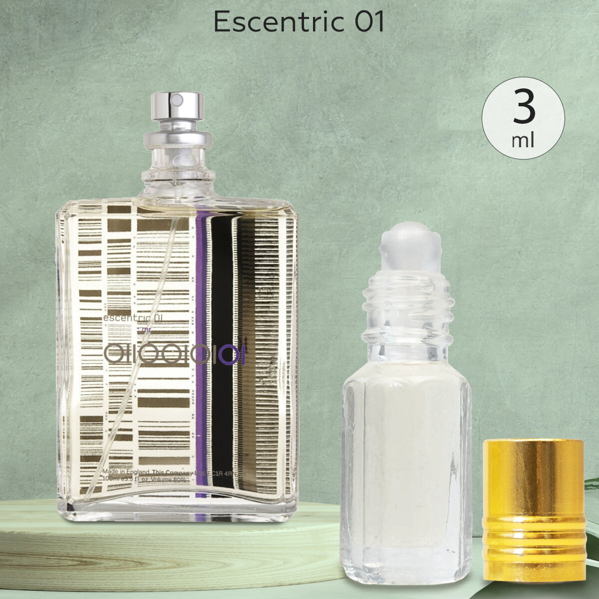 Gratus Parfum Escentric 01 духи унисекс масляные 3 мл (масло) + подарок
