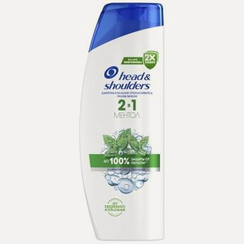 Изображение товара Шампунь-бальзам 2в1 против перхоти Head & Shoulders Ментол, 360 мл
