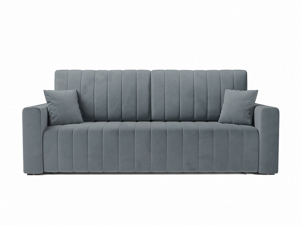 фото Прямой диван Лондон 2 Коричневый Велюр, механизм Еврокнижка