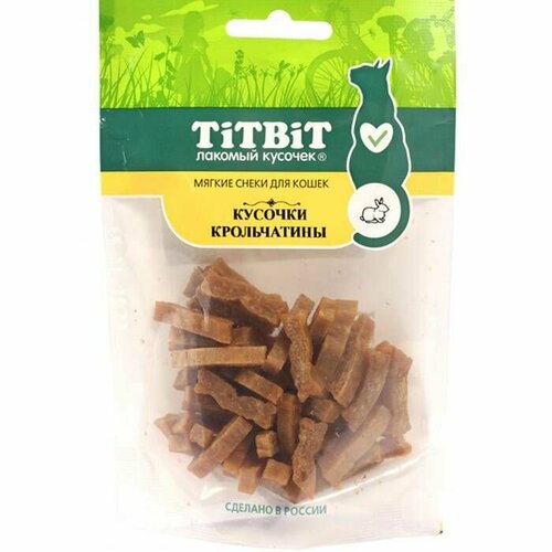 Лакомство для кошек TitBit - Кусочки крольчатины, мясные снеки, 40 г, 1 шт.