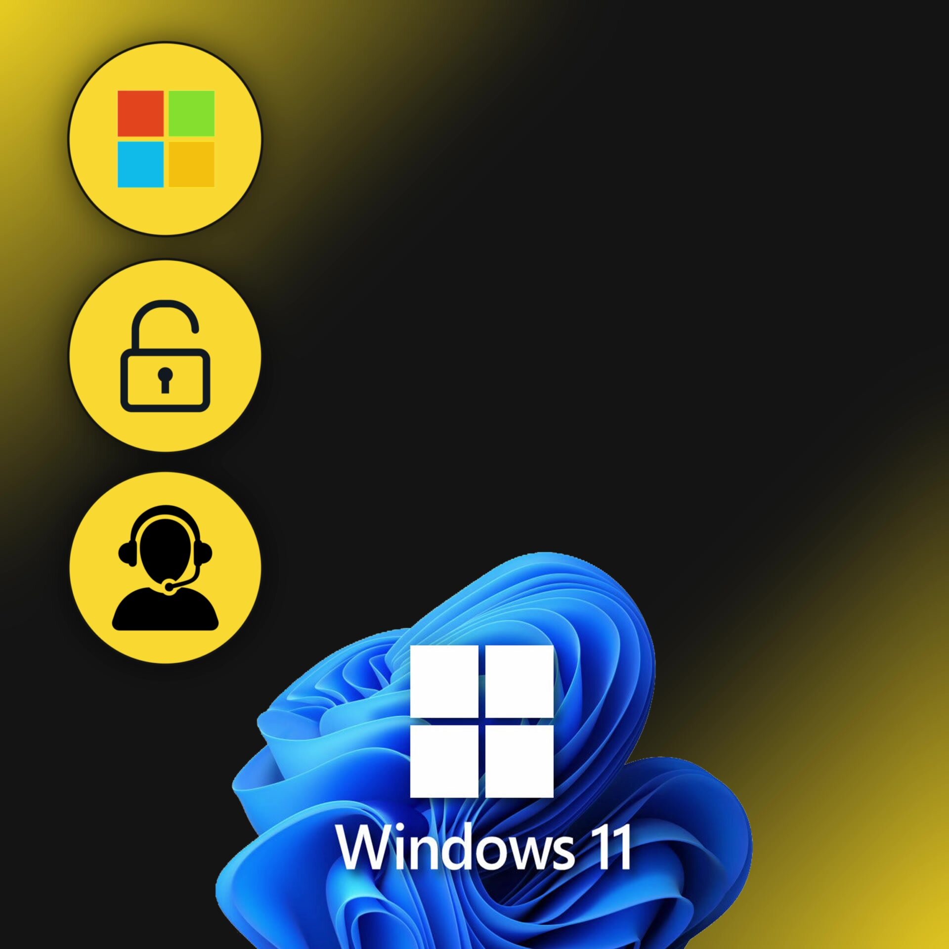 Microsoft Windows 11 Pro, ключ активации для ПК, бессрочная лицензия — фото 1