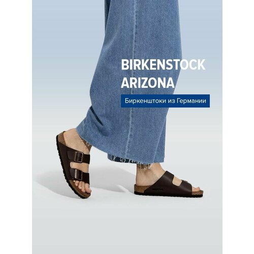 фото Сандалии birkenstock arizona bf narrow, размер 38, коричневый