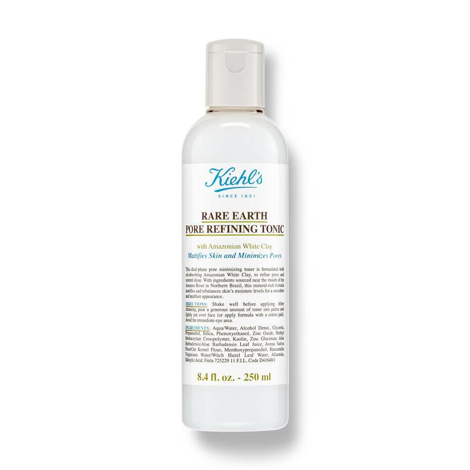 Тоник для лица KIEHL’S Rare Earth Pore Refining 250мл |100% ОРИГИНАЛ | С глиной | Себорегуляция |Двухфазный |Сужает поры