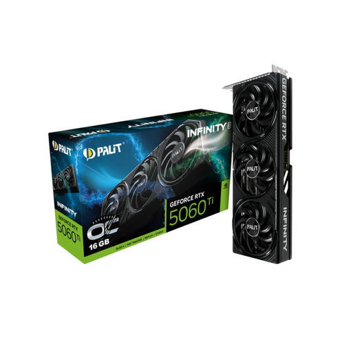 Видеокарта PCI-E 5.0 PA-RTX5060Ti INFINITY 3 OC NVIDIA GeForce RTX 5060TI 16Gb 128bit GDDR7 2407/28000 HDMIx1 DPx3 HDCP Ret