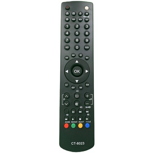 Пульт CT-8023 для телевизора со встроенным DVD Toshiba пульт huayu для телевизора toshiba 19dl834r