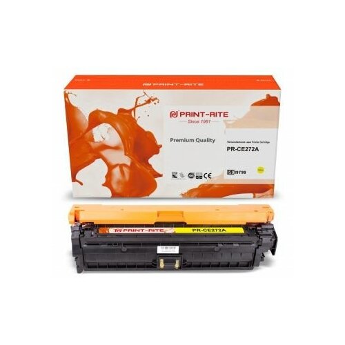 Тонер-картридж Print-Rite TRH863CPU1J CE272A желтый (15000стр.) для HP LJ Ent CP5525 тонер картридж print rite trh863cpu1j ce272a желтый 15000стр для hp lj ent cp5525