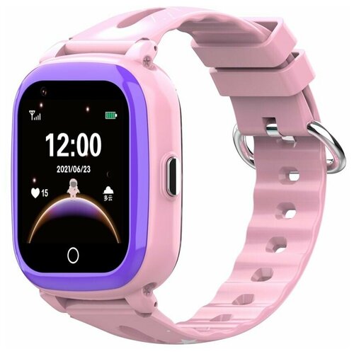 Детские умные часы Smart Baby Watch Wonlex CT10 GPS, WiFi, камера, 4G розовые (водонепроницаемые) jmcq 2din 2g 32g android 10 4g wifi dsp carplay car radio multimedia video player for honda fit jazz 2007 2014 navigation gps