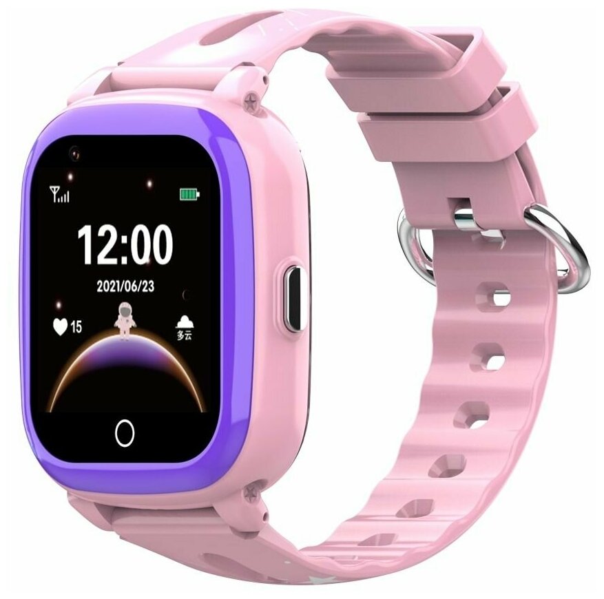 Детские умные часы Smart Baby Watch Wonlex CT10 GPS, WiFi, камера, 4G розовые (водонепроницаемые)