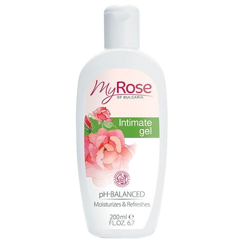 My Rose of Bulgaria Гель для интимной гигиены Intimate Gel, бутылка, 250 г, 200 мл гель для интимной гигиены rosa damascena bilka 200мл