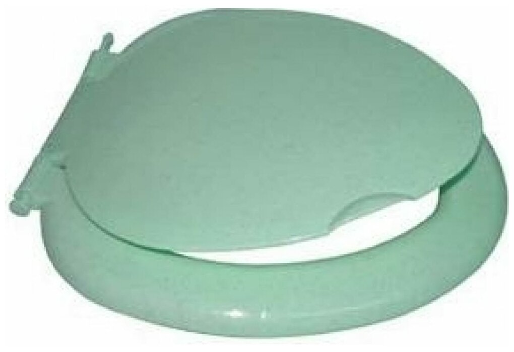 фото Сиденье для унитаза 42.5x37x3 см овальное бирюзовый мрамор Melodia Della Vita