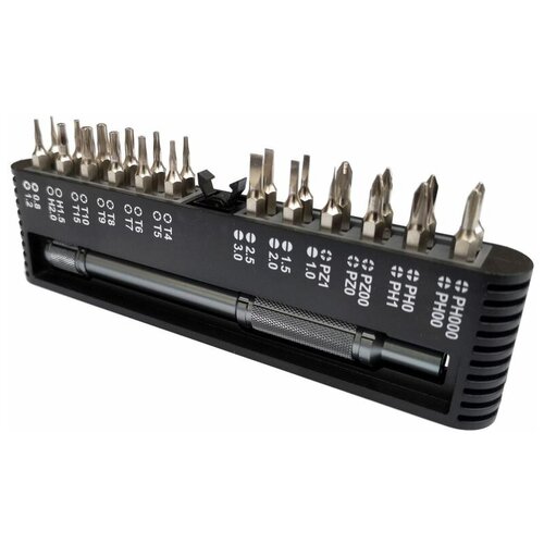 Набор для ремонта электроники NEO Tools 06-128 набор отверток 24 бита для ремонта электроники в металлическом кейсе