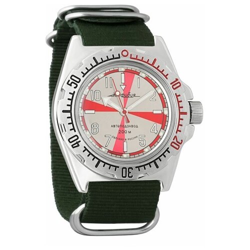 Наручные часы Восток Амфибия, зеленый наручные часы восток амфибия механические с автоподзаводом амфибия 110651 green зеленый