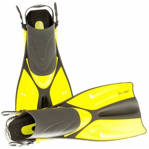 Ласты Marlin SWIFT yellow 42-46 (L/XL) ремешок с клипсами для ласт marlin swift black