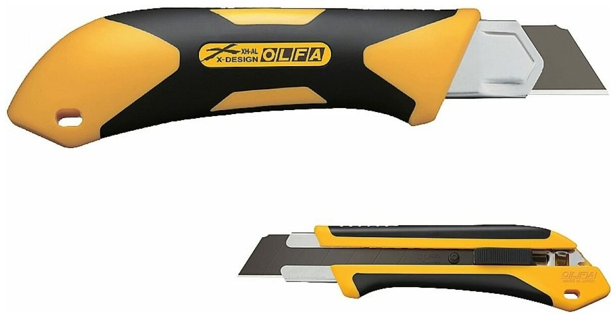 Нож OLFA "AUTOLOCK" с выдвижным лезвием двухкомпонентный корпус 25мм