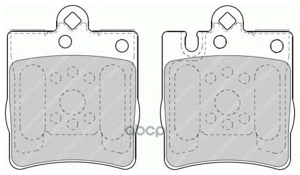 Fdb1322_=709 00=223339 ! Колодки Дисковые З Mb W210 2.0-3.0td 96-02 Ferodo арт. FDB1322