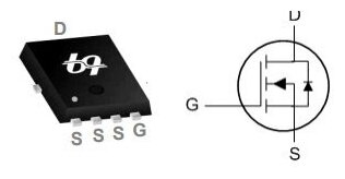 Микросхема QM3004M3 N-Channel MOSFET 30V 46A PRPAK3X3