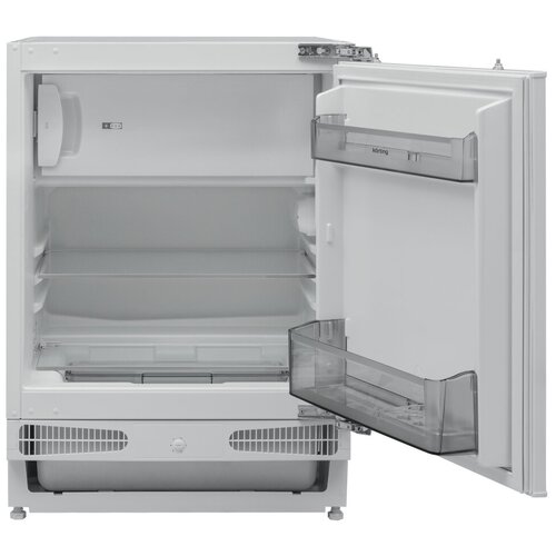 Встраиваемый холодильник/ 81.8x59.5x54.8, встраиваемый холодильник с морозильной камерой, 98+17 л, A+, жесткое крепление
