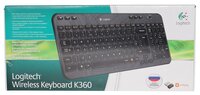 Клавиатура Logitech Wireless Keyboard K360 920-003095 Black USB