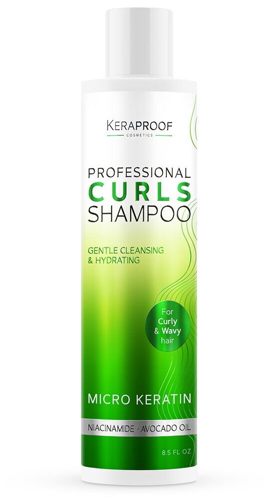 Шампунь для волос Keraproof Curl Enhancing Shampoo 250мл ДжиЭсЭс Косметикс - фото №8