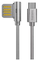 Кабель Remax Rayen USB - microUSB (RC-075m) 1 м серебристый