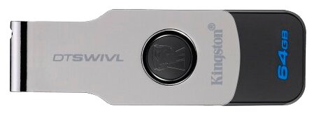 USB флешка 64ГБ Kingston DataTraveler Swivl Silver (DTSWIVL/64GB)