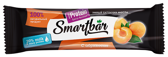 Батончик протеиновый SmartBar Protein «Абрикос в йогуртовой глазури», 40 г - фотография № 1