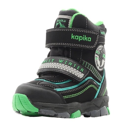 фото Ботинки kapika 41230 размер 25, черный/зеленый