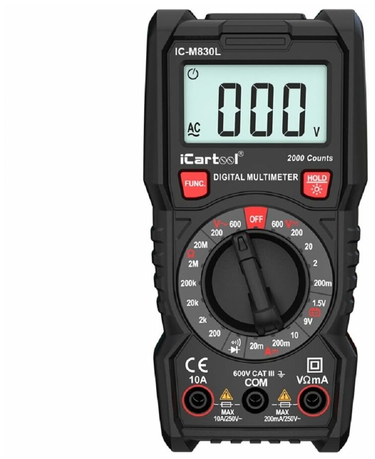 Мультиметр Цифровой Icartool Ic-M830l iCartool арт. IC-M830L